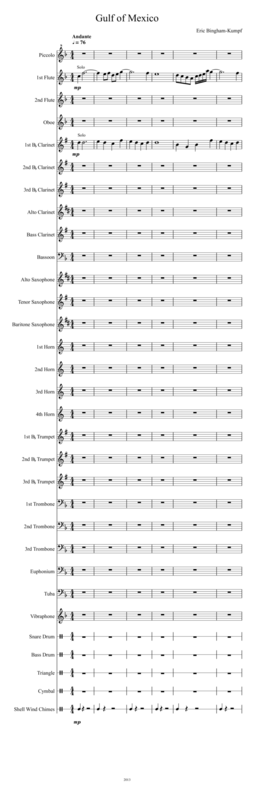 Gulf Of Mexico Sheet Music