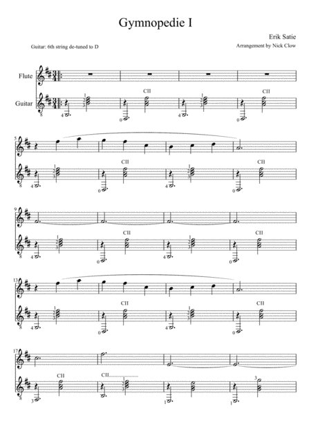 Gymnopedie I Sheet Music