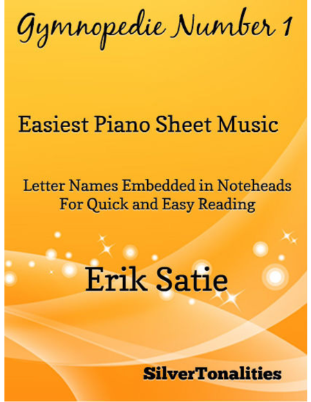 Free Sheet Music Gymnopedie Number 1 Easiest Piano Sheet Music