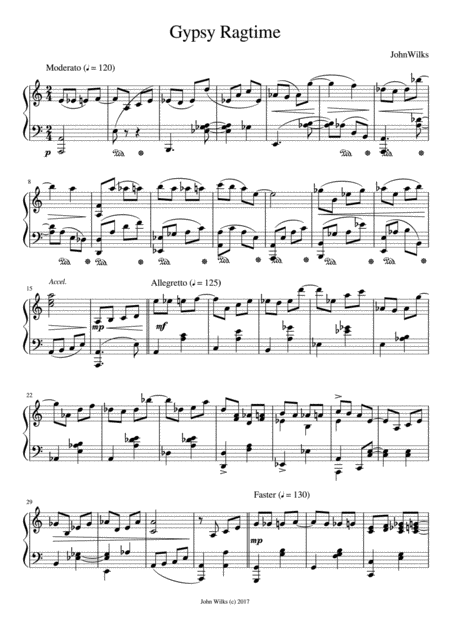 Gypsy Ragtime Sheet Music