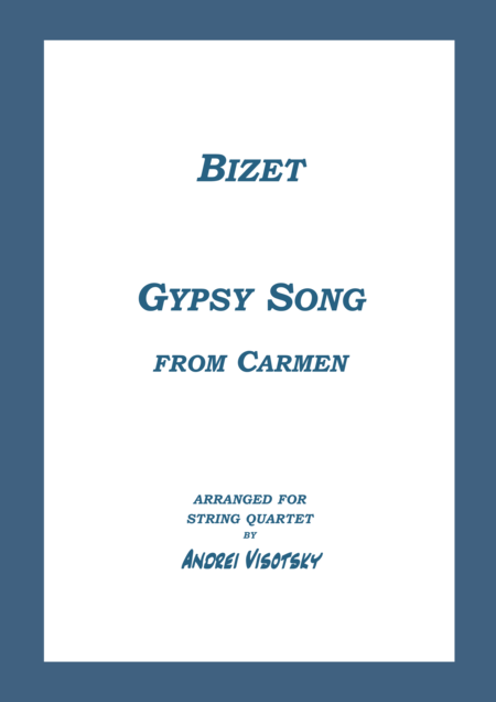 Free Sheet Music Gypsy Song