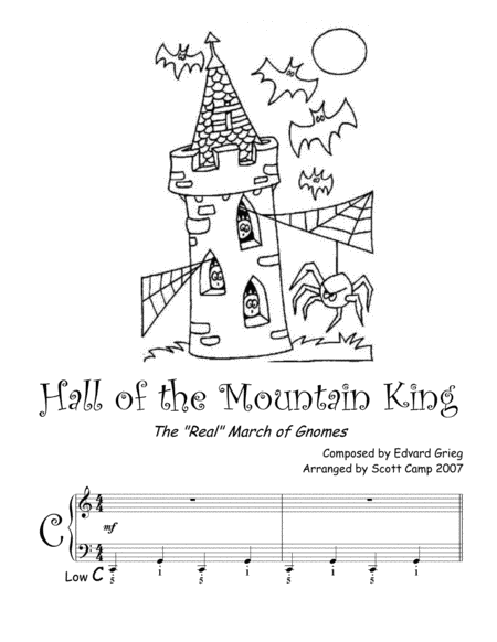 Free Sheet Music Hall Of The Mountain King Theme