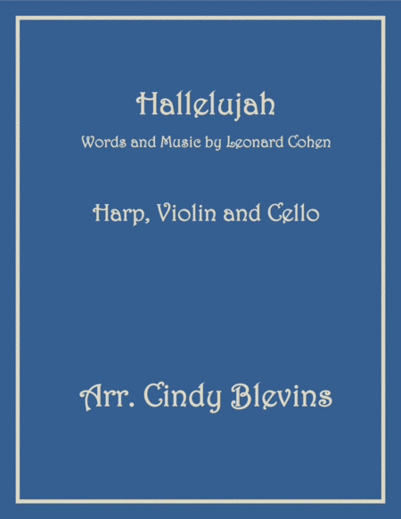 Free Sheet Music Hallelujah Arranged For Harp Violin And Optional Cello