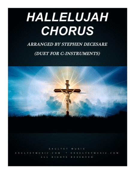 Free Sheet Music Hallelujah Chorus Duet For C Instruments