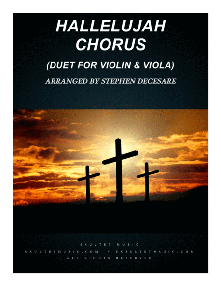 Hallelujah Chorus Duet For Violin And Viola Sheet Music