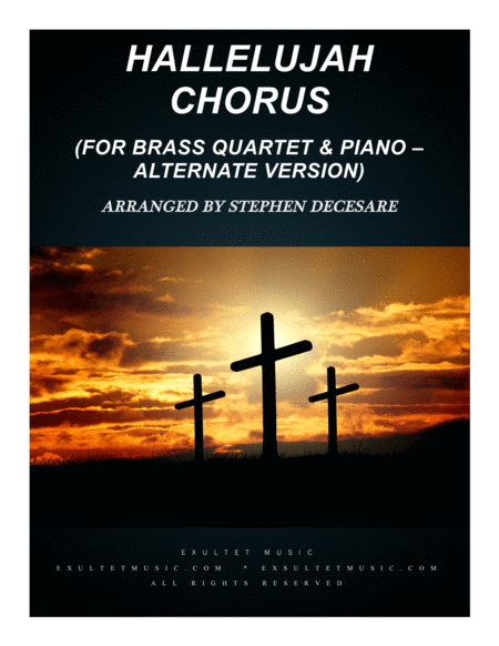 Free Sheet Music Hallelujah Chorus For Brass Quartet And Piano Alternate Version