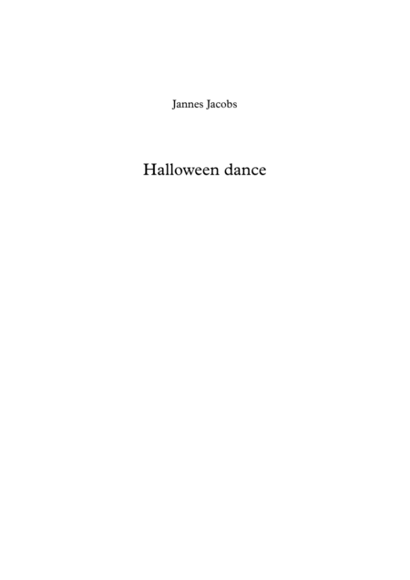 Free Sheet Music Halloween Dance For Brass Band By Jannes Jacobs