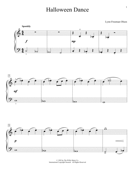 Halloween Dance Sheet Music