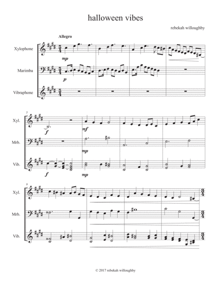 Free Sheet Music Halloween Vibes