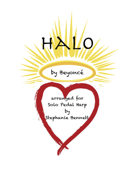 Halo By Beyonc For Solo Pedal Harp Sheet Music