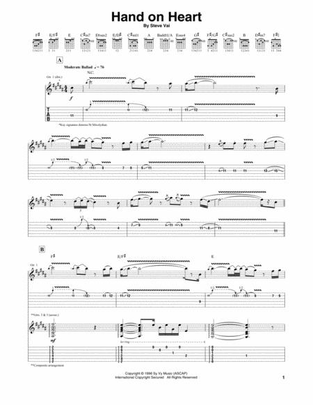 Free Sheet Music Hand On Heart