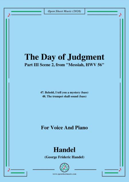 Handel Messiah Hwv 56 Part Iii Scene 2 For Voice And Piano Sheet Music