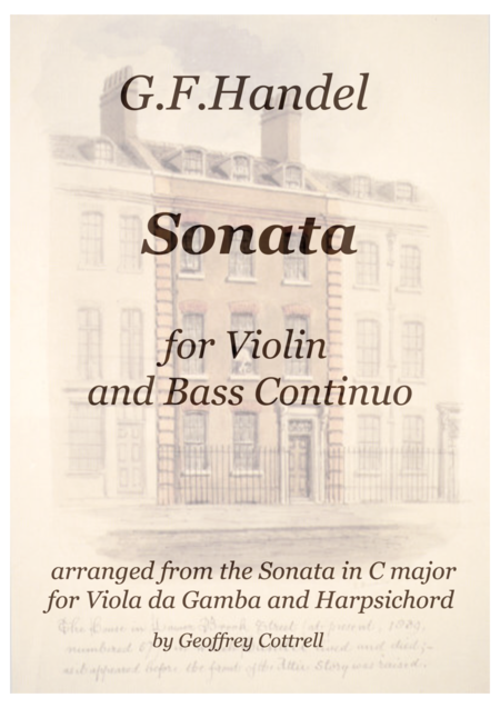 Handel Sonata For Violin And Continuo Sheet Music