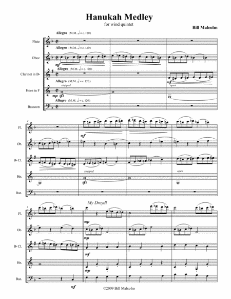 Hanukah Medley Sheet Music