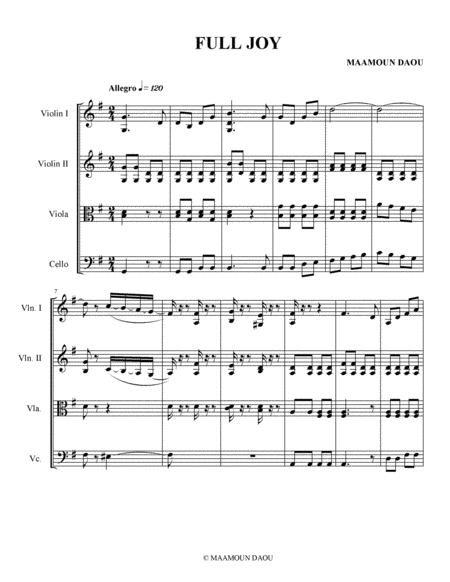 Free Sheet Music Happiness Strings Chamber Music