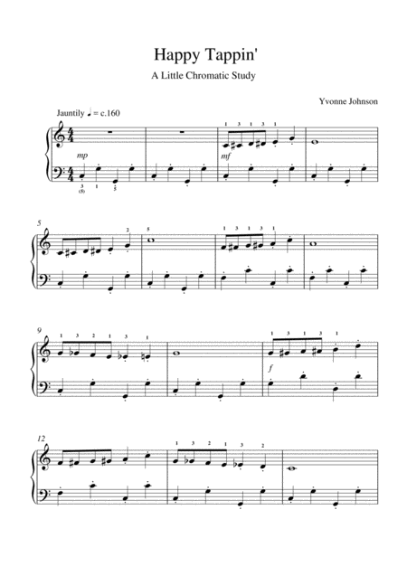 Free Sheet Music Happy Tappin