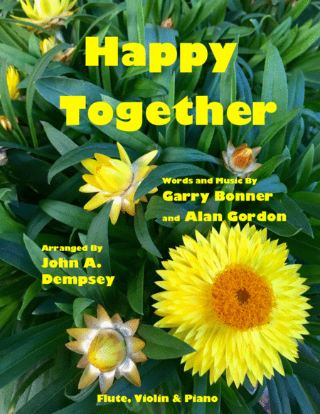 Free Sheet Music Happy Together Classic Rock Trio For Flute Violin And Piano