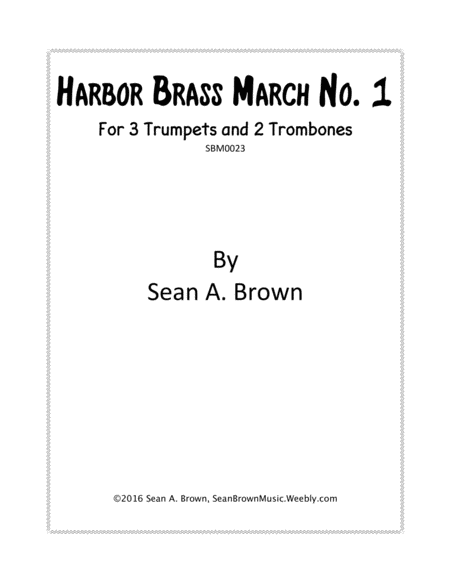 Free Sheet Music Harbor Brass March No 1
