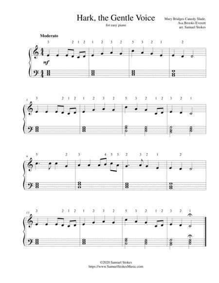 Hark The Gentle Voice For Easy Piano Sheet Music