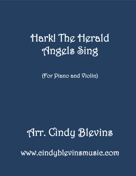 Free Sheet Music Hark The Herald Angels Sing Arranged For Piano And Violin