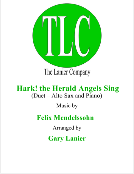 Free Sheet Music Hark The Herald Angels Sing Duet Alto Sax And Piano Score And Parts