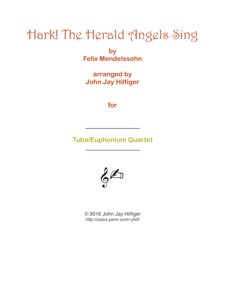 Hark The Herald Angels Sing For Tubas Sheet Music