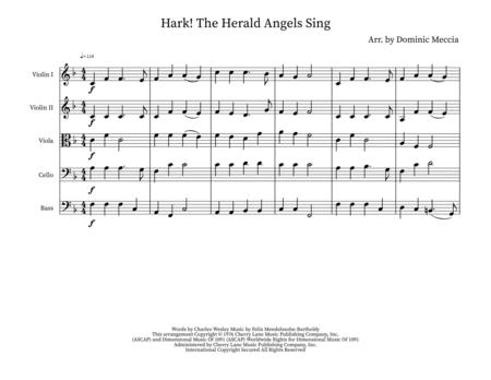 Free Sheet Music Hark The Herald Angels Sing Orchestra