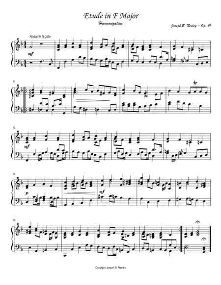 Free Sheet Music Harmonization