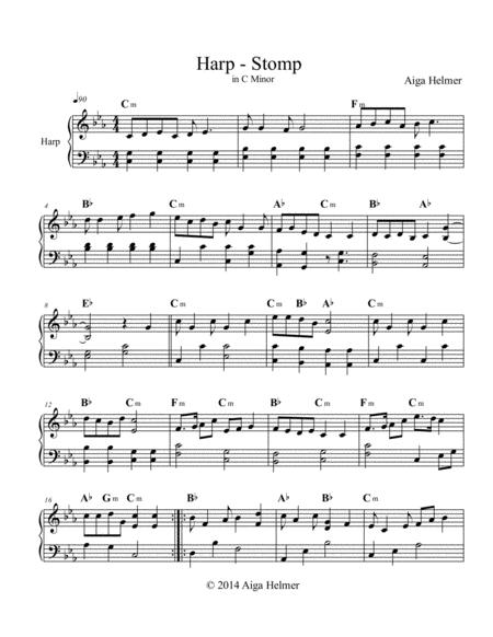 Free Sheet Music Harp Stomp