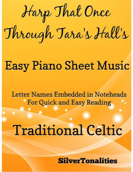 Harp That Once Through Taras Halls Easy Piano Sheet Music Sheet Music