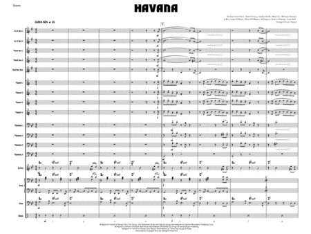 Free Sheet Music Havana Jazz Ensemble 5444