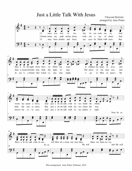 Have A Little Talk With Jesus Sheet Music