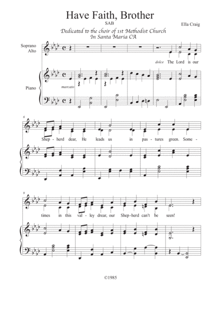 Have Faith Brother Sheet Music