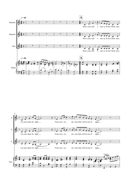 Free Sheet Music Have Yourself A Merry Little Christmas From Meet Me In St Louis Ssa