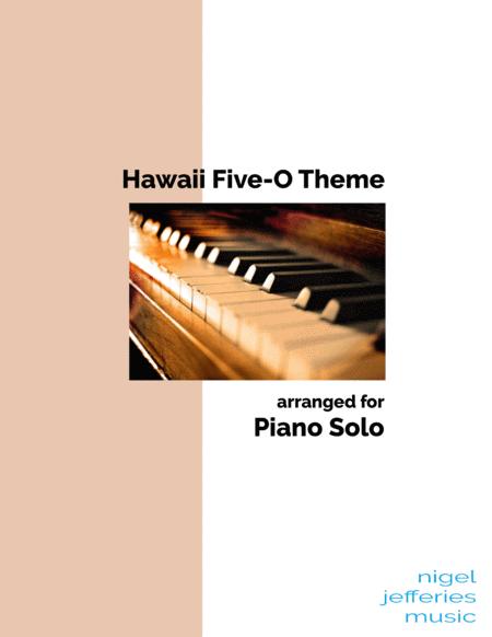 Free Sheet Music Hawaii Five O Theme Arranged For Piano Solo