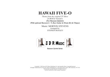 Hawaii Five O Theme For Bassoon Quintet Sheet Music