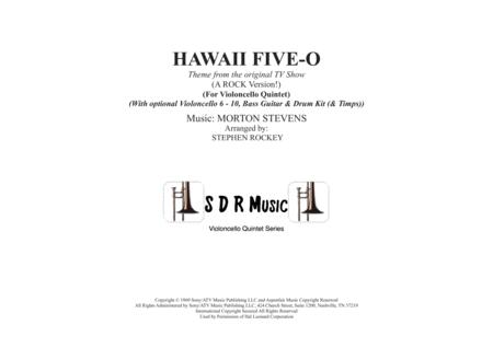 Hawaii Five O Theme For Violoncello Quintet Sheet Music