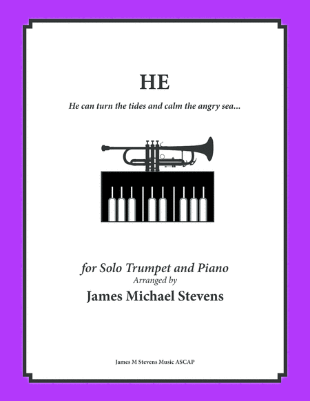 He Inspirational Music Trumpet Piano Sheet Music