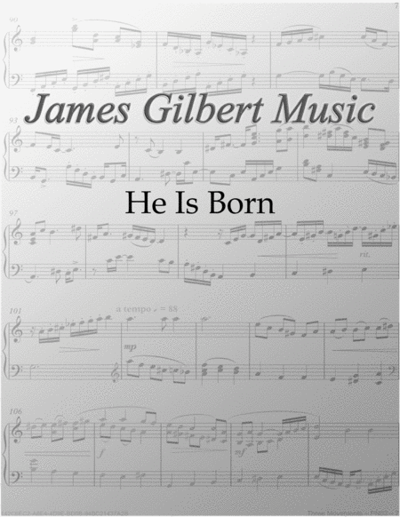 Free Sheet Music He Is Born Il Est Ne