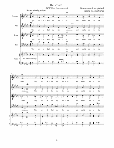 He Rose Sheet Music