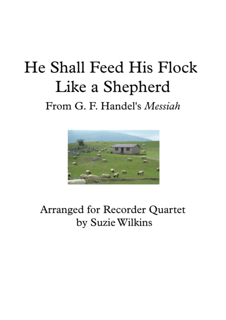 He Shall Feed His Flock From Handels Messiah Sheet Music