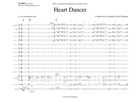 Heart Dancer Jazz Band Sheet Music