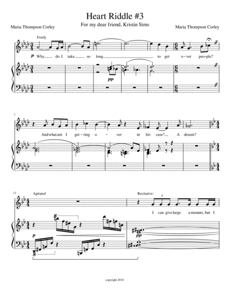 Free Sheet Music Heart Riddle 3 From Grasping Water