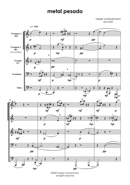 Free Sheet Music Heavy Metal