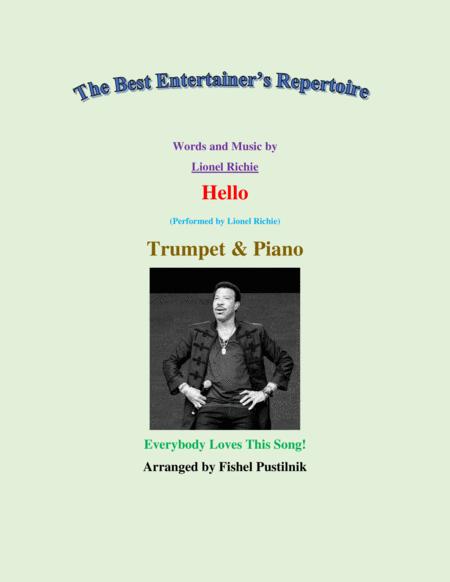 Hello For Trumpet And Piano Jazz Pop Version Video Sheet Music