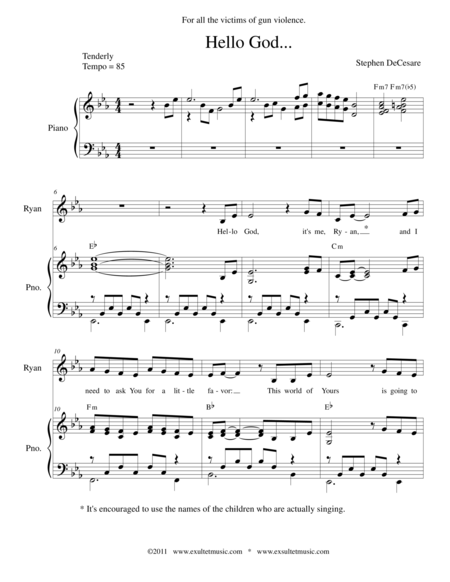 Hello God Sheet Music