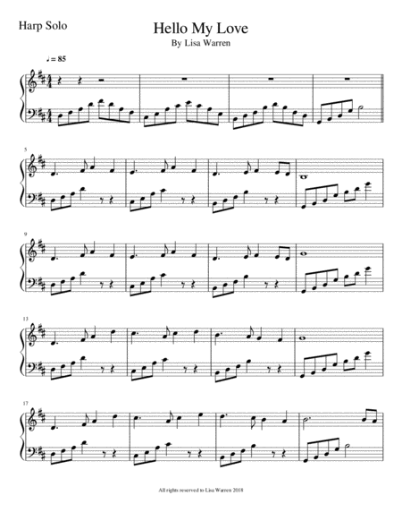 Hello My Love Sheet Music