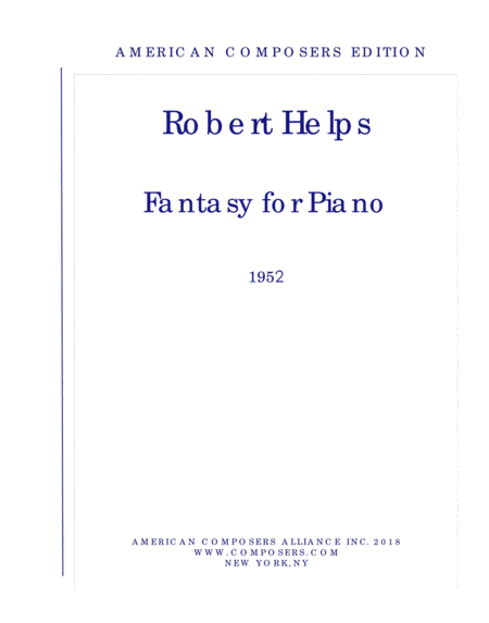 Free Sheet Music Helps Fantasy For Piano