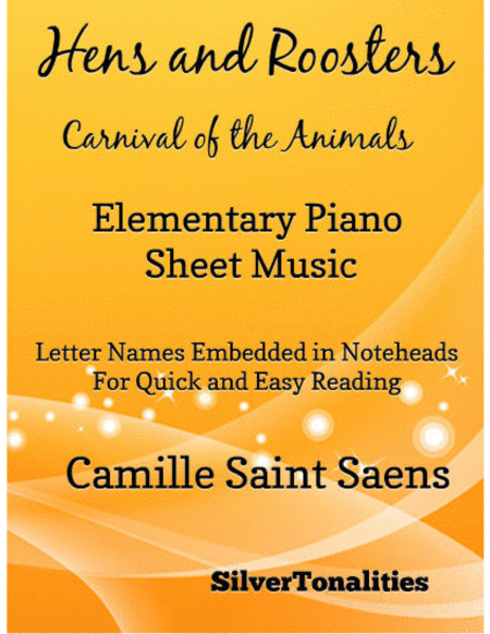 Free Sheet Music Hens And Roosters Carnival Of The Animals Elementary Piano Sheet Music