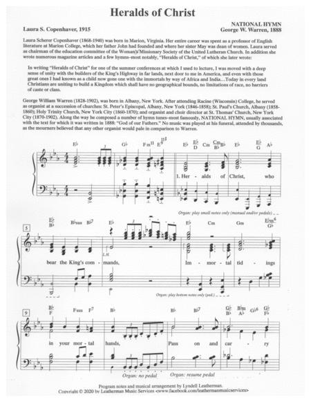 Free Sheet Music Heralds Of Christ